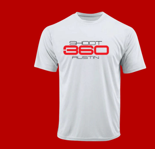 Shoot 360 Austin Original White Dri-Fit Shirt